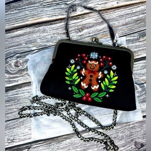 Gingerbread Man Kisslock Bag NWOT​​